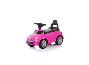 3800931049096 - Rutscher Fiat 500 Rutschauto Musikfunktion Rückenlehne Stauraum pink