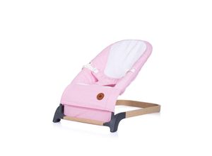 3800931050313 - Babywippe Noah Holzoptik Sicherheitsgurt ergonomisches Design bis 9 kg rosa