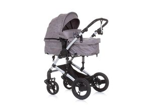 3800931051921 - Kinderwagen Camea 2 in 1 Moskitonetz Wickeltasche Getränkehalter hellgrau