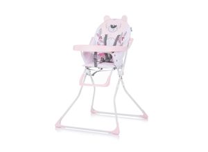 3800931052300 - Hochstuhl Teddy klappbar großer Tisch verstellbare Fußablage Gurt pink