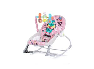 3800931053185 - Babywippe Baby Spa 2 in 1 elektrisch Stuhl Schaukelfunktion Spielbogen rosa