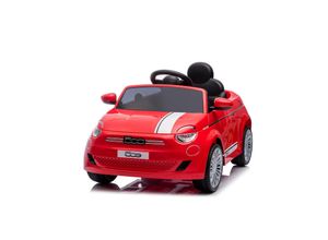 3800931054564 - Kinder Elektroauto Fiat 500 Fernbedienung Sicherheitsgurt MP3 USB rot