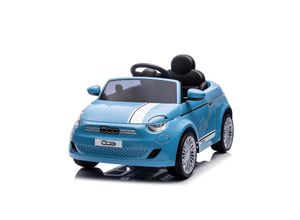 3800931054595 - Kinder Elektroauto Fiat 500 Fernbedienung Sicherheitsgurt MP3 USB blau