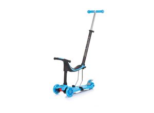 3800931055264 - Kinderroller 3 in 1 Multi Plus 3 Räder Laufrad Roller LED-Lichter blau