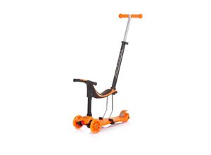 3800931055295 - Kinderroller 3 in 1 Multi Plus 3 Räder Laufrad Roller LED-Lichter orange