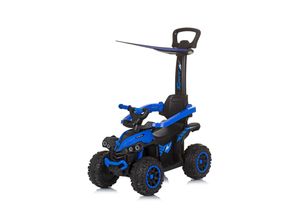 3800931056001 - Kinder Rutschauto ATV Sonnendach Schiebegriff Musikfunktion bis 23 kg blau