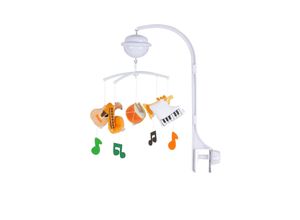 3800931056261 - Musikmobile Bluetooth-Funktion Projektor Plüschfiguren Universalklemme orange