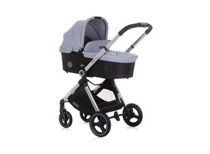 3800931057084 - Kinderwagen Elite 3 in 1 i-Size Babyschale Sportsitz Babywanne Tasche grau