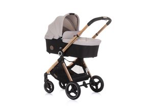 3800931057091 - Kinderwagen Elite 3 in 1 i-Size Babyschale Sportsitz Babywanne Tasche beige