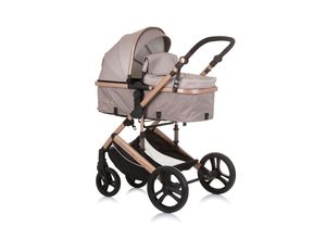 3800931057572 - Kinderwagen 2 in 1 Amore Getränkehalter Wickeltasche Fußabdeckung Korb beige