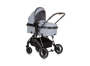 3800931058111 - Kinderwagen Aura 2 in 1 umbaubar Wickeltasche Sitz umkehrbar bis 22 kg hellgrau