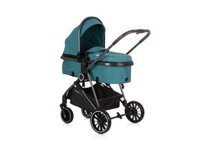 3800931058135 - Kinderwagen Aura 2 in 1 umbaubar Wickeltasche Sitz umkehrbar bis 22 kg grün