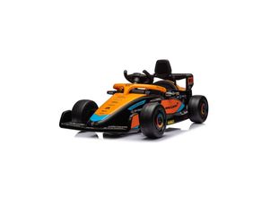 3800931059187 - Chipolio Kinder Elektroauto Formel 1 McLaren Fernbedienung Gurt MP3-Anschluss orange