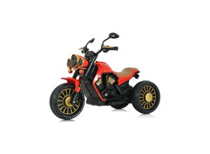 3800931059231 - Kinder Elektromotorrad Enduro Licht Musik 2 Motoren bis 3 km h rot