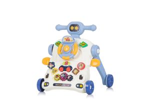 3800931059316 - Lauflernwagen 3 in 1 Auto Spieltisch Lenkrad Tasten Musik Lichter blau