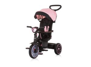 3800931059361 - Dreirad Tricycle Derby 2 in 1 Musik Licht Korb Schiebegriff Gurt rosa