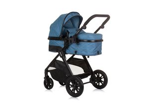 3800931059644 - Kinderwagen Harmony 2 in 1 Wickeltasche Getränkehalter Fußabdeckung blau