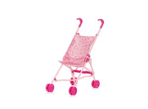 3800931060374 - Puppenbuggy Lily klappbar Doppelräder ab 3 Jahren Schiebehöhe 57 cm rosa