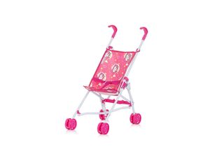 3800931060381 - Puppenbuggy Lily klappbar Doppelräder ab 3 Jahren Schiebehöhe 57 cm pink