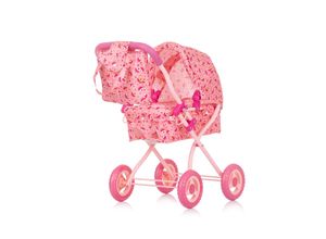 3800931060435 - Puppenwagen Emily Tasche Sonnendach verstellbar zusammenklappbar rosa