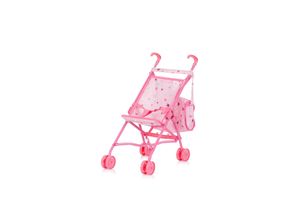 3800931060596 - Puppen-Zubehör-Set 3in1 Trixy Buggy Hochstuhl Tasche Laufstall faltbar rosa Sterne