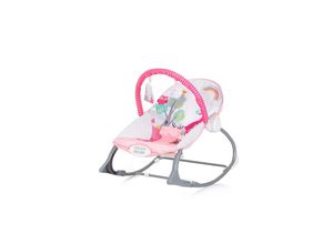 3800931061180 - Babywippe Melody 2 in 1 Gurt Musik Vibration Spieluhr Schaukelfunktion pink