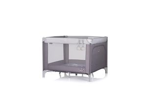 3800931063917 - Chioplino Laufstall Pop-up Reisebett faltbar Matratze Tragetasche Seiteneingang hellgrau