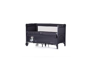 3800931064174 - Reisebett Relax 2 Ebenen Vorderseite absenkbar Seiteneingang Tasche schwarz grau