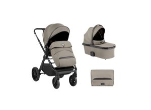 3801001011968 - Kikkaboo Kinderwagen Tiffany 2 in 1 Babywanne Sportsitz Wickeltasche PU-Räder beige