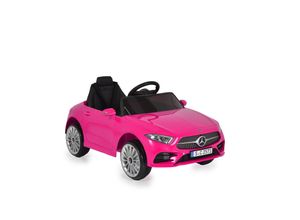 3801005000128 - Kinder Elektroauto Mercedes Benz CLS 350 Kunststoffräder Musik Scheinwerfer pink