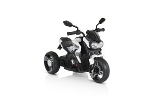 3801005000265 - Kinder Elektromotorrad Colombo Scheinwerfer zwei Motoren MP3 bis 7 km h weiß uni