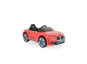 3801005000371 - Kinder Elektroauto BMW i4 MP3 EVA-Reifen Fernbedienung Lichter bis 30 kg rot