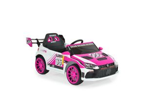 3801005000746 - Kinder Elektroauto Drift Fernbedienung 4 Motoren Drift-Funktion MP3 Gurt pink