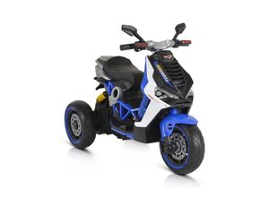 3801005000982 - Kinder Elektromotorrad Napoli EVA-Reifen Musikfunktion Rückwärtsgang MP3 blau