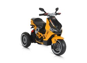 3801005000999 - Kinder Elektromotorrad Napoli EVA-Reifen Musikfunktion Rückwärtsgang MP3 gelb