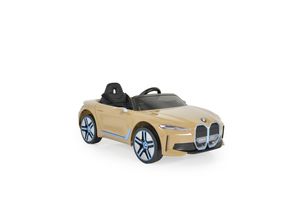 3801005001248 - Kinder Elektroauto BMW i4 MP3 EVA-Reifen Fernbedienung Lichter bis 30 kg gold