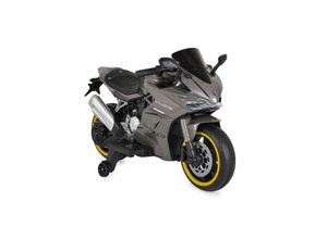 3801005001309 - Kinder Elektromotorrad Surfer Stützräder Fußstütze Bluetooth MP3-Ausgang grau