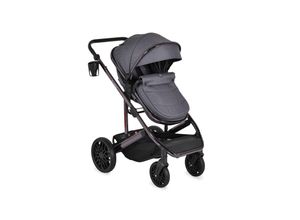 3801005100231 - Kombikinderwagen 3 in 1 all Road umbaubar Babyschale Sportsitz Tragetasche grau