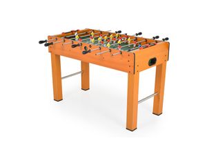 3801005600489 - Tischfußball 1019A Holz Handschiebezähler Kickertisch 22 Figuren Soccer braun