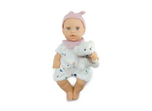 3801005600847 - Kinderpuppe Bear und Baby 30 cm Kuscheltier Schnuller beweglicher Körper rosa