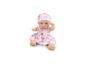 3801005600861 - Kinderpuppe Bear und Baby 30 cm Kuscheltier Schnuller beweglicher Körper blau rosa