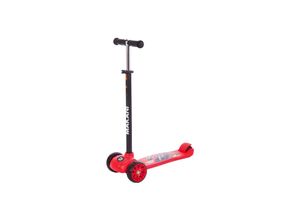 3801006010409 - Makani Kinderroller Street Race LED-Räder zusammenklappbar Hinterradbremse 3-Rad rot