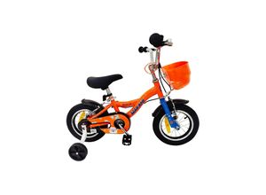 3801006040772 - Makani Kinderfahrrad 12 Zoll Bentu Stützräder Klingel Korb sportliches Design orange