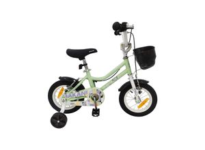 3801006040901 - Makani Kinderfahrrad 12 Zoll Pali Stützräder Klingel Sitz und Lenker verstellbar grün