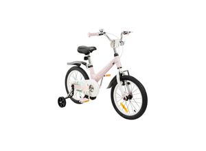 3801006040963 - Makani Kinderfahrrad Ostria 16 Zoll Sitz und Lenker verstellbar Stützräder rosa