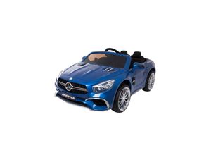 3801006053352 - Kikkaboo Kinder Elektroauto Mercedes Benz SL65 Fernbedienung Stoßdämpfer MP3 USB blau