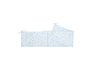 3801101080420 - Kikkaboo Babybettnestchen Bär Bumper 180 x 35 cm Bettumrandung Bett 120 x 60 cm blau