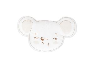 3801201012871 - Kikkaboo Babykissen Plüschtier Kuschelkissen Figurenkissen ab Geburt weiß beige