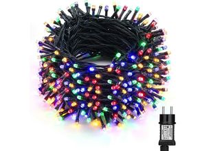 3802293616671 - Bleosan - 50 m LED-Lichterkette für den Außenbereich 500 LEDs mehrfarbig mit Stecker für Weihnachten Hochzeit Party Haus Garten