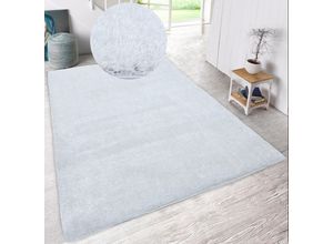 3820000328105 - Hochflor-Teppich HOME AFFAIRE Malin Teppiche Gr B L 280 cm x 380 cm 43 mm 1 St weiß Esszimmerteppiche Shaggy in Uni-Farben einfarbig leicht glänzend besonders weich